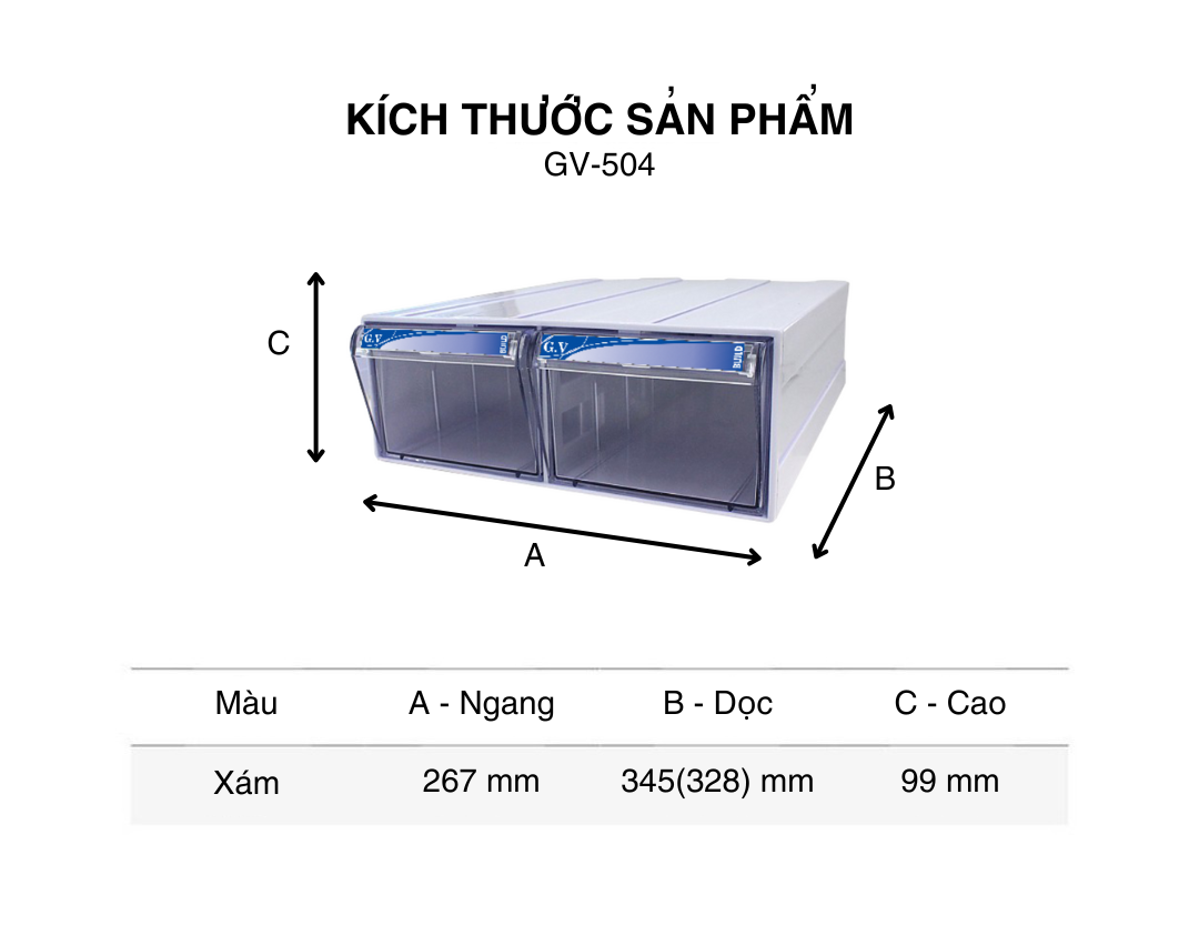 Tủ đựng linh kiện GV Build GV504