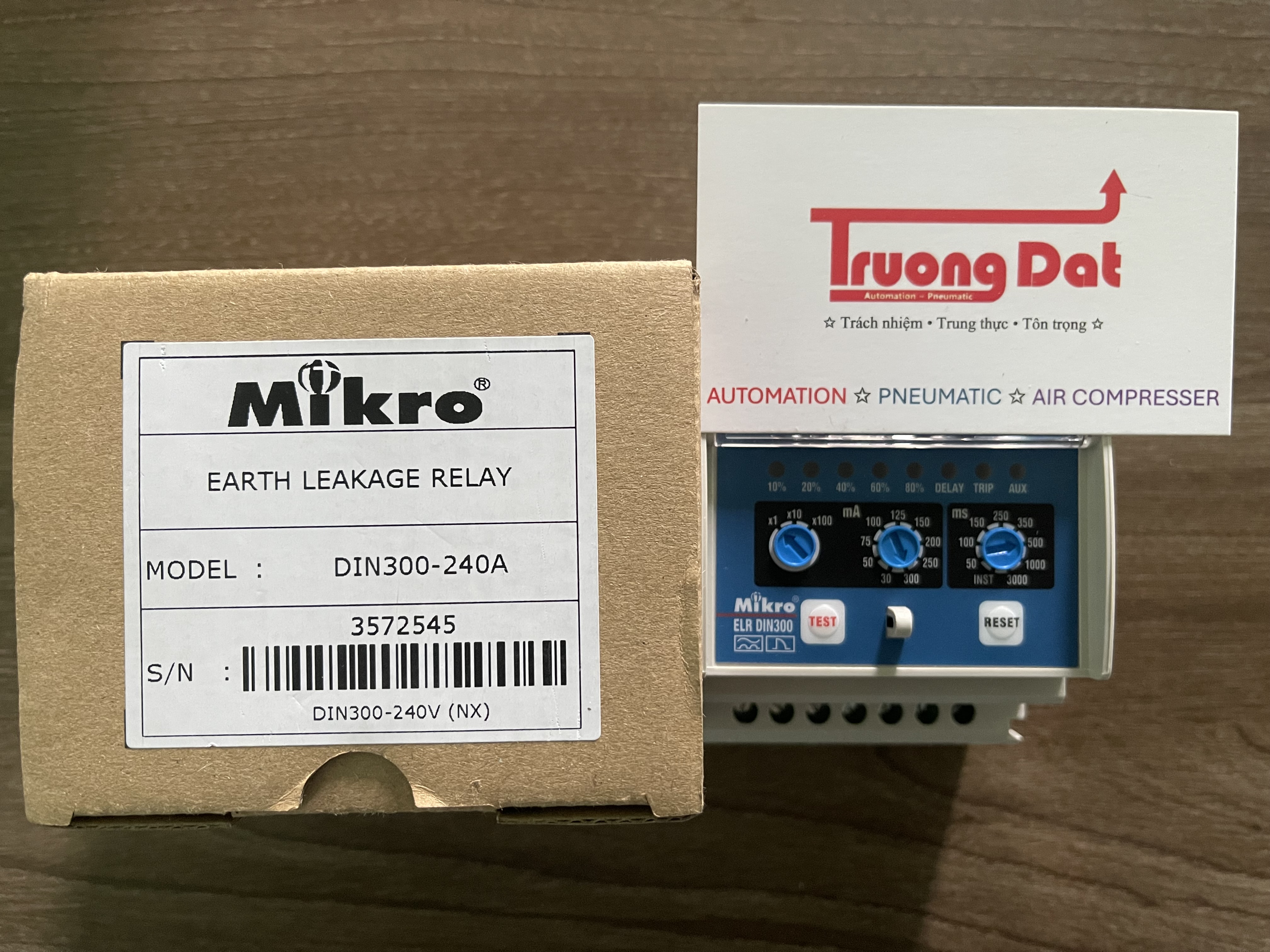 Rơ le bảo vệ Mikro DIN300-240A (0.03-30A)