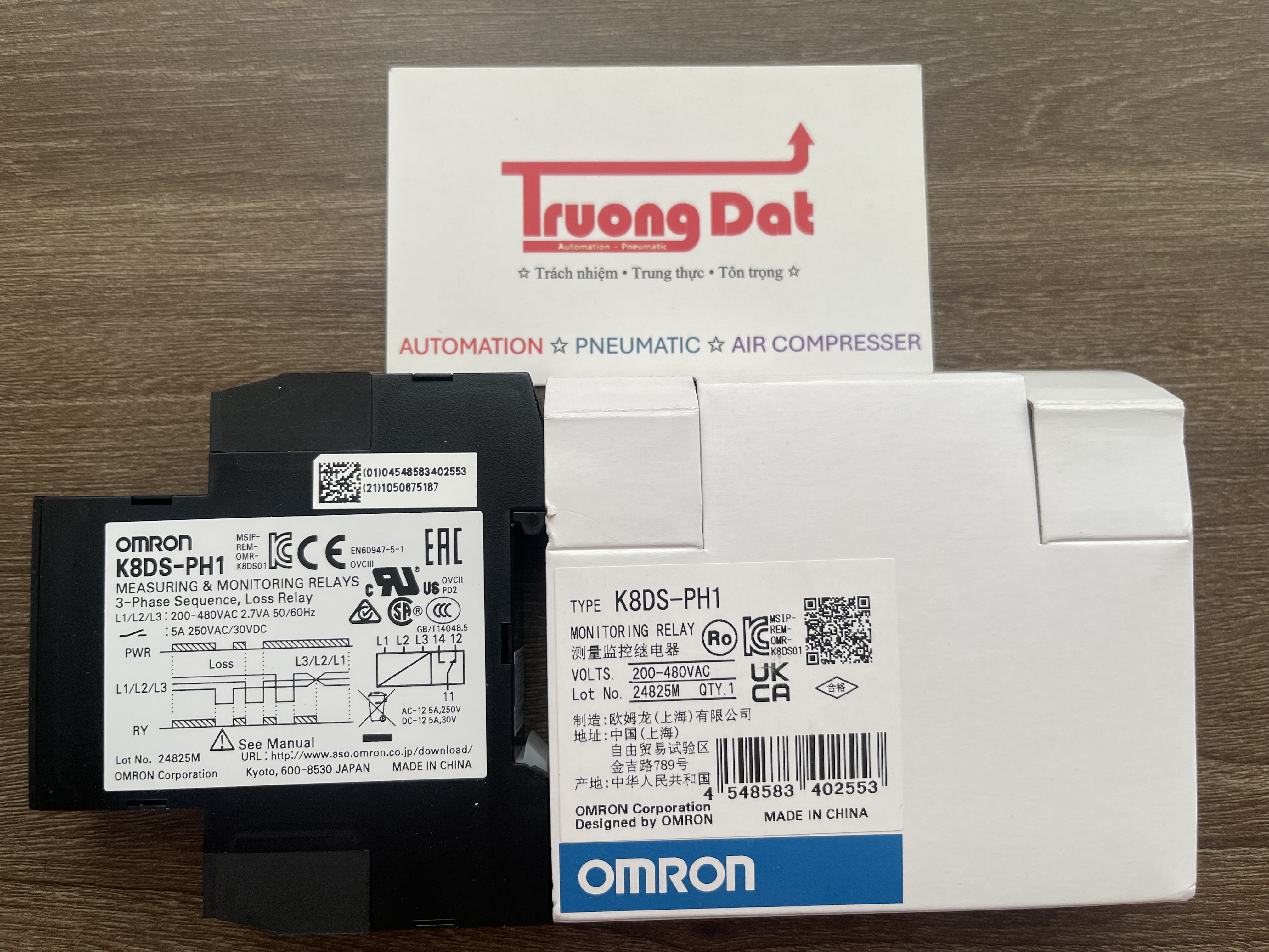 Rơ le bảo vệ pha Omron K8DS-PH1